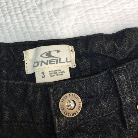 O'NEILL women's black shorts denim size 3 - Picture 5 of 6